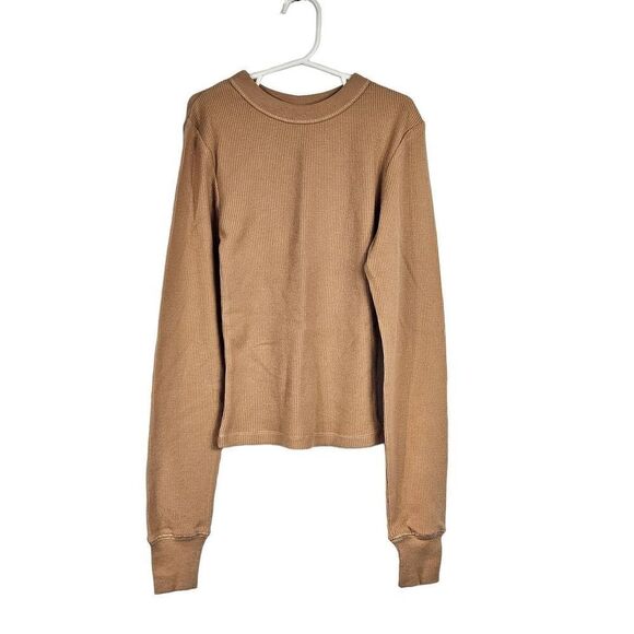 Skims waffle knit long sleeved tee Nwt - Picture 1 of 8